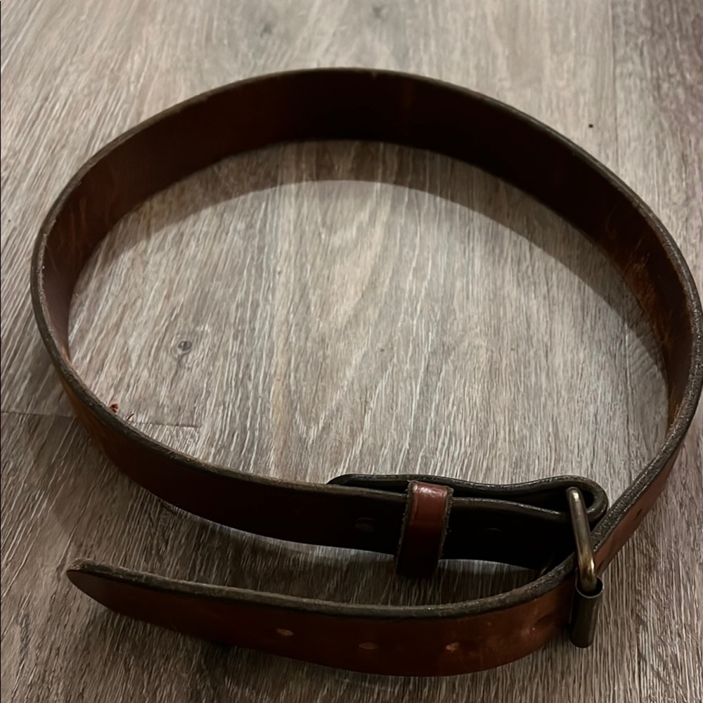 Brown Leather Belt for Men